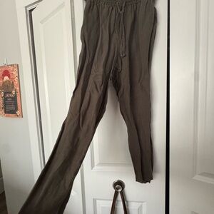 H&M Olive Wide Leg Pants